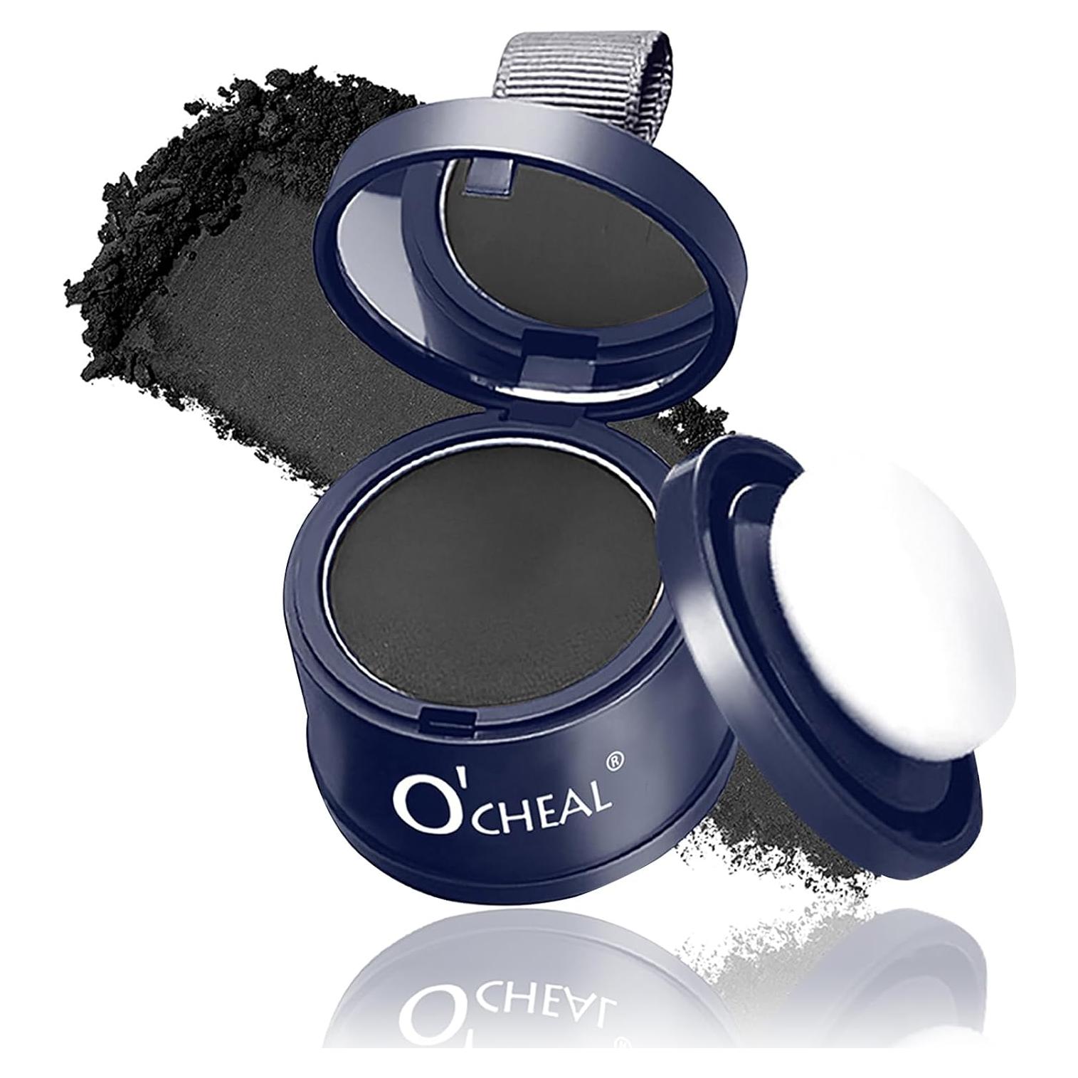 Polvo para Línea del Cabello O'CHEAL Negro 32g - Cobertura Instantánea