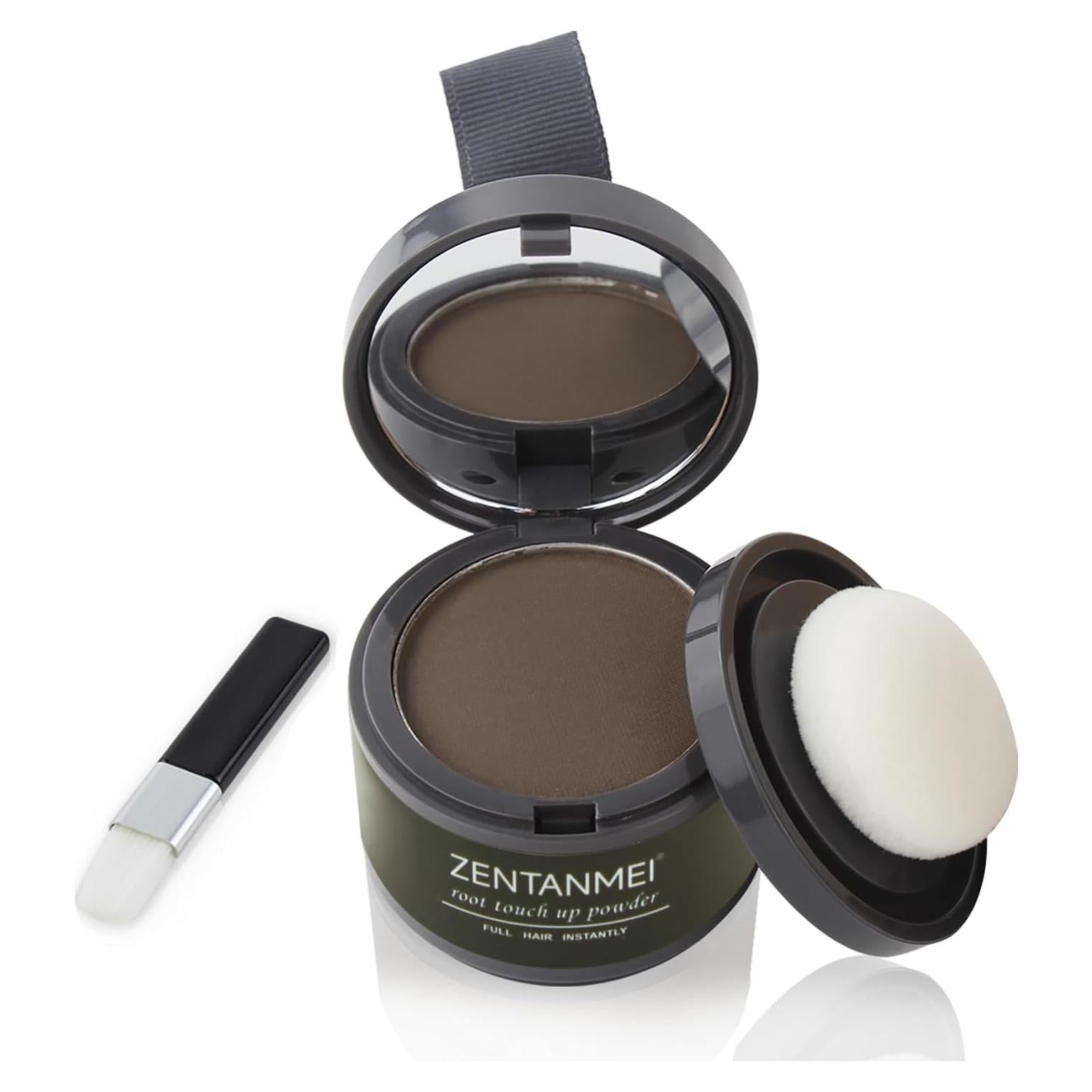 Polvo Retoque Raíces ZENTANMEI 4g Marrón Medio - Cobertura Canas