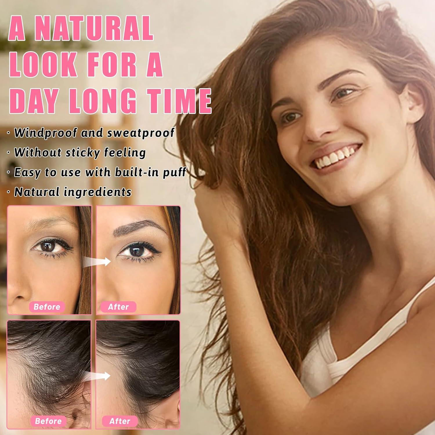 Polvo Retoque Raíces ZENTANMEI 4g Marrón Medio - Cobertura Canas