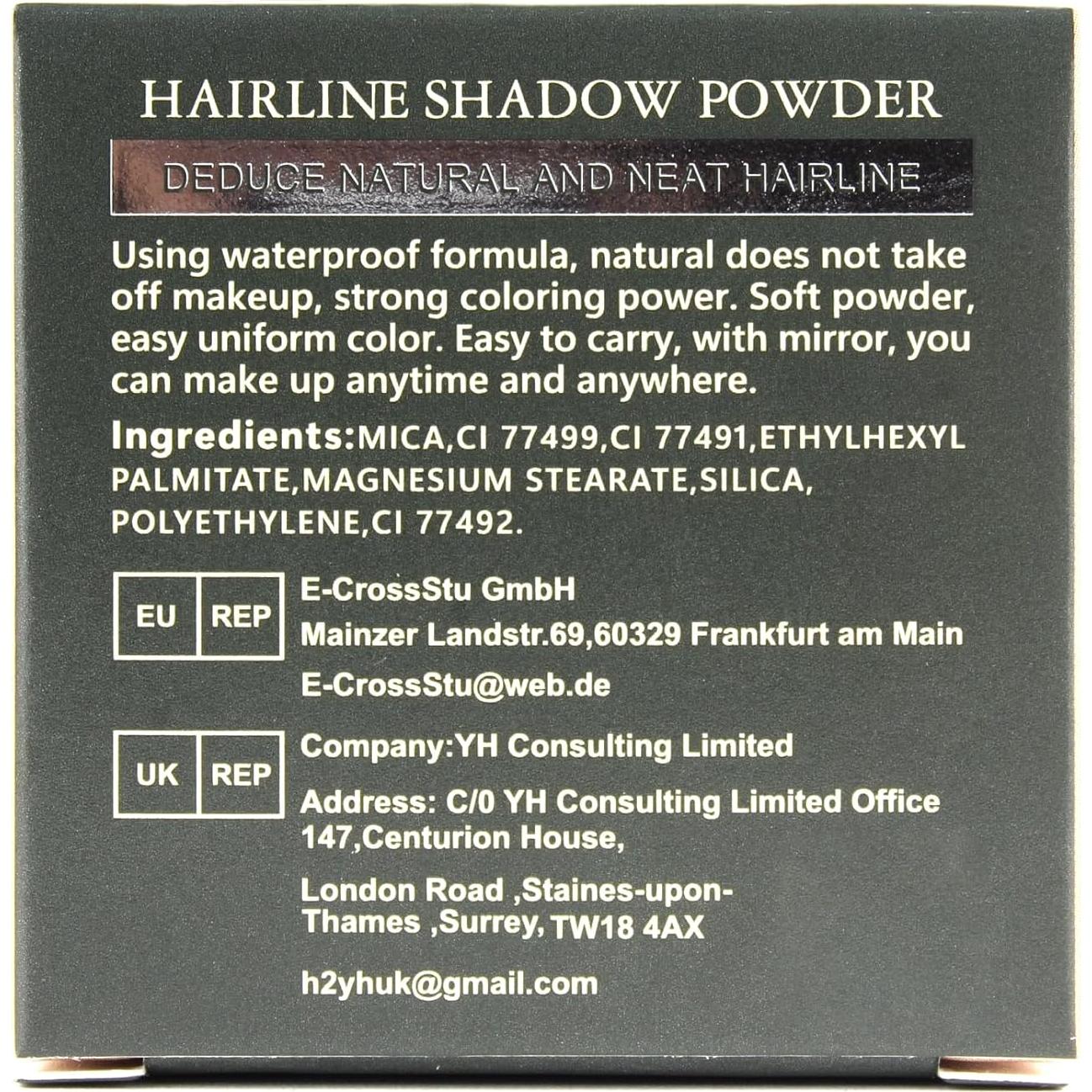 Polvo Retoque Raíces ZENTANMEI 4g Marrón Medio - Cobertura Canas