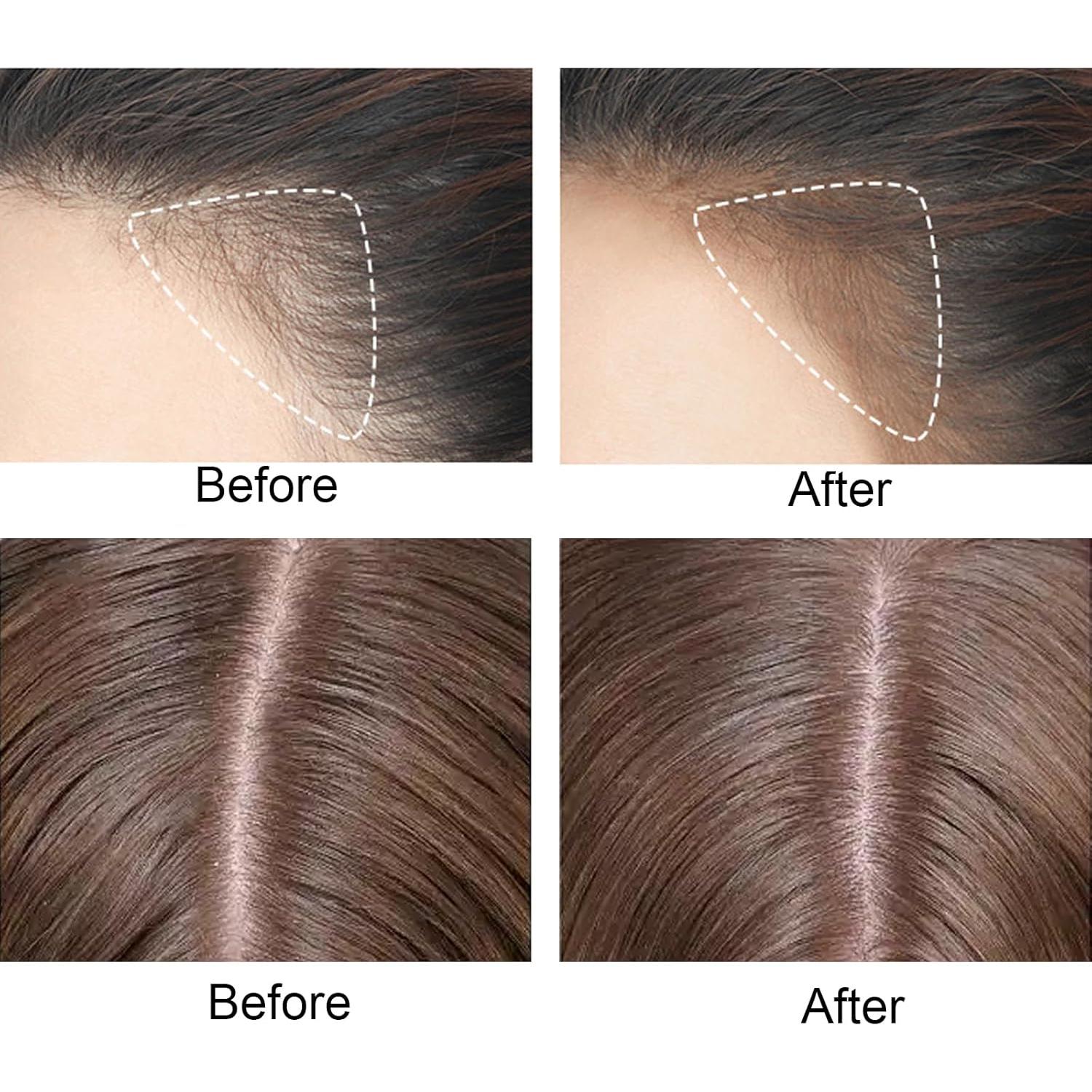 Barra de Polvo para Línea del Cabello Rosardene - Marrón Oscuro, Impermeable y Multiuso