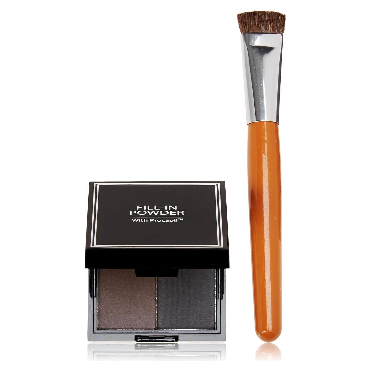 Polvo Relleno Dos Tonos En Uno Fisk - Marrón Oscuro/Negro