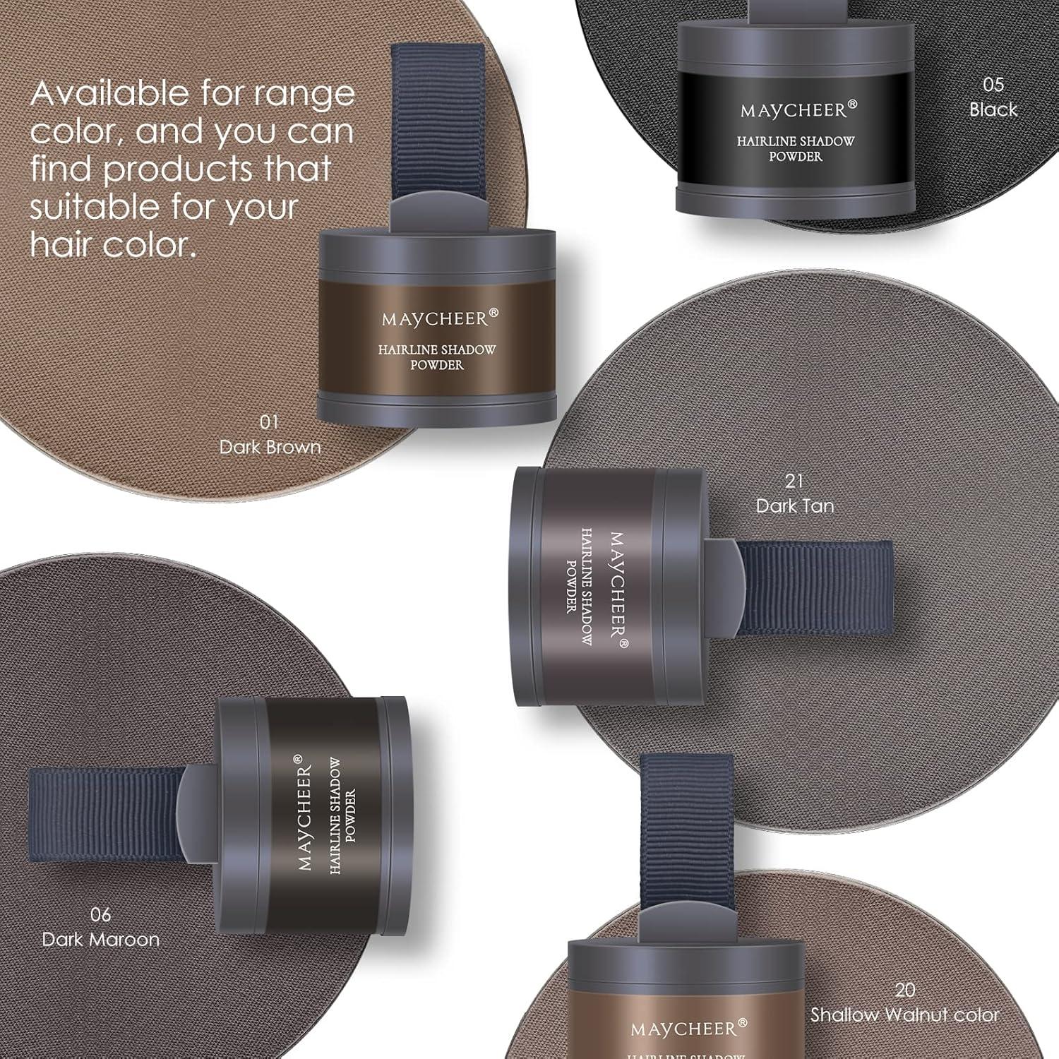 Polvo para Retoque de Raíces FREEORR - Marrón Oscuro 2 Unidades