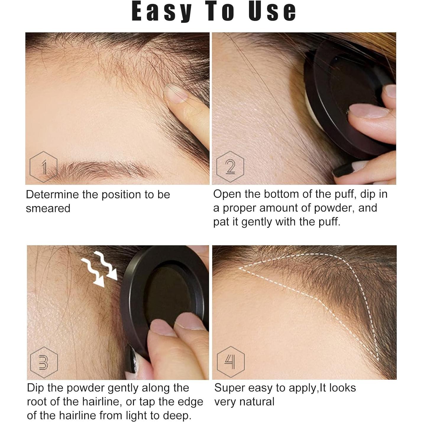 Polvo para Retoque de Raíces FREEORR - Marrón Oscuro 2 Unidades