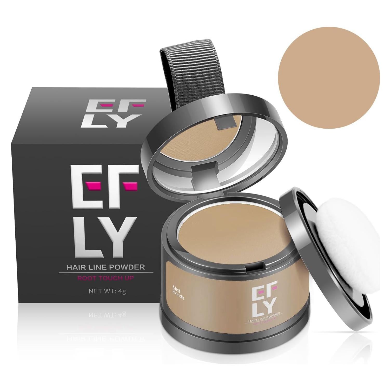 Polvo Retocador de Raíces EFLY 4g Rubio Medio - Cubrir Grises