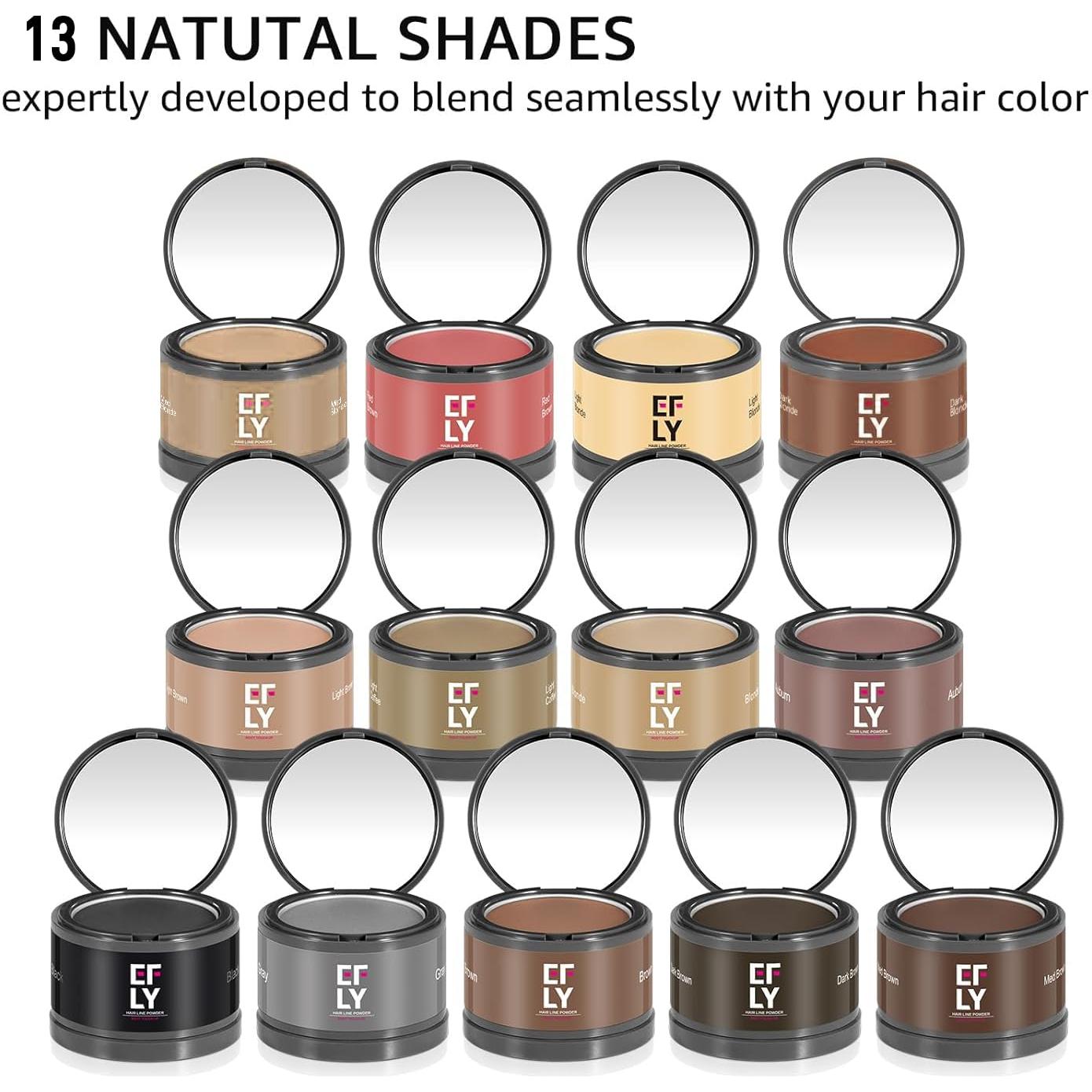 Polvo Retocador de Raíces EFLY 4g Rubio Medio - Cubrir Grises