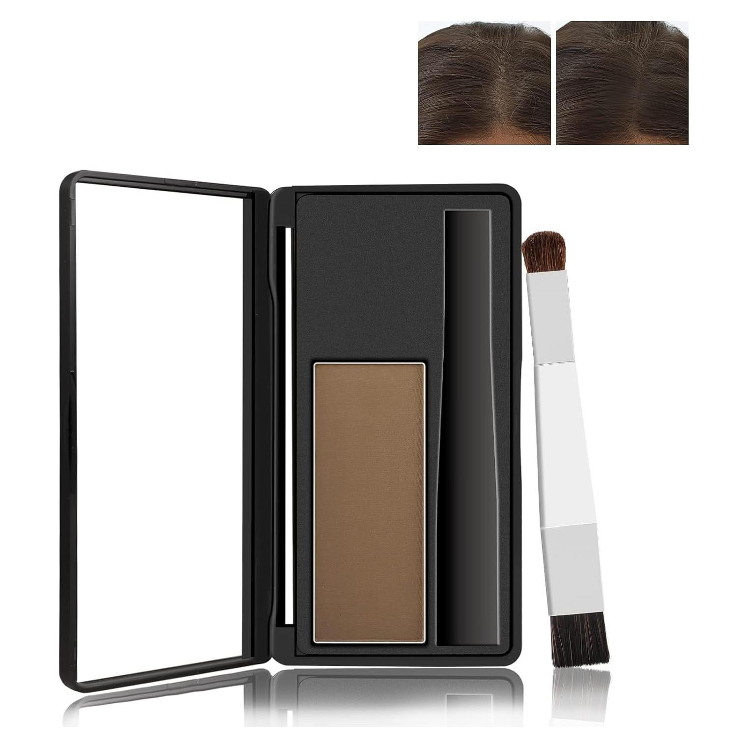 Kit de Polvo para Sombra de Cabello Boobeen - Marrón, 12.5x6.9cm