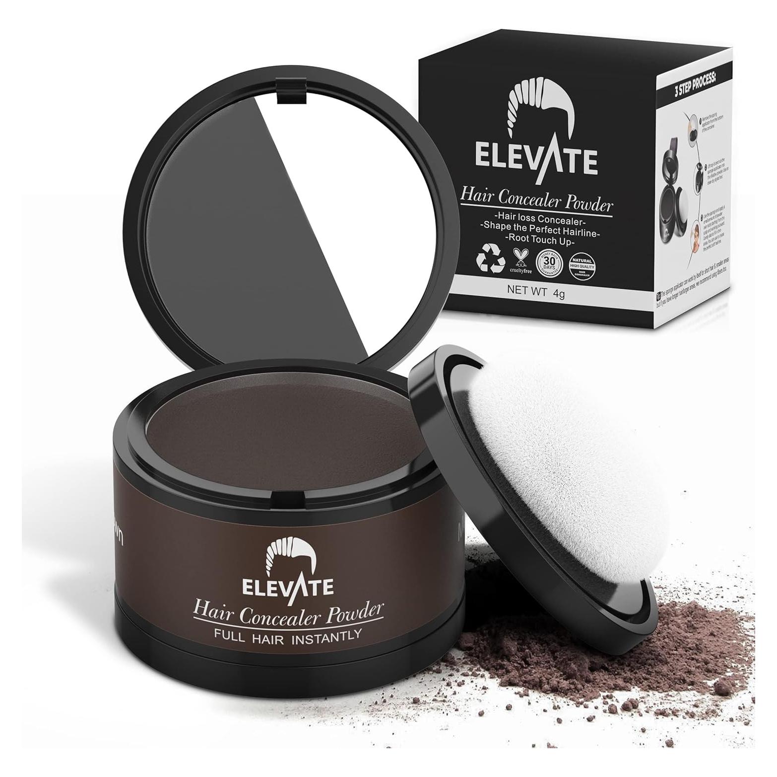 Polvo para Cabello ELEVATE Marrón Medio - Cobertura Instantánea