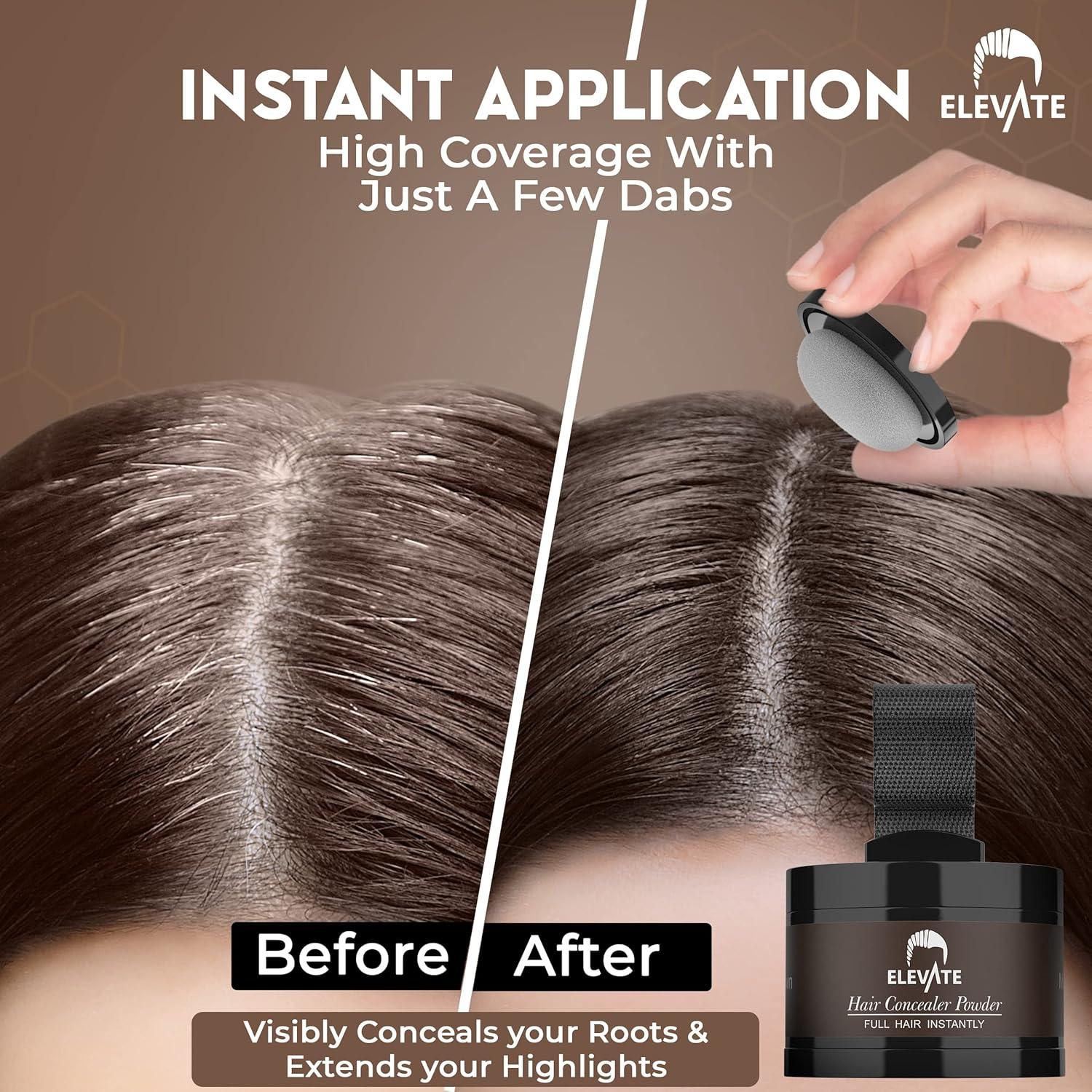 Polvo para Cabello ELEVATE Marrón Medio - Cobertura Instantánea