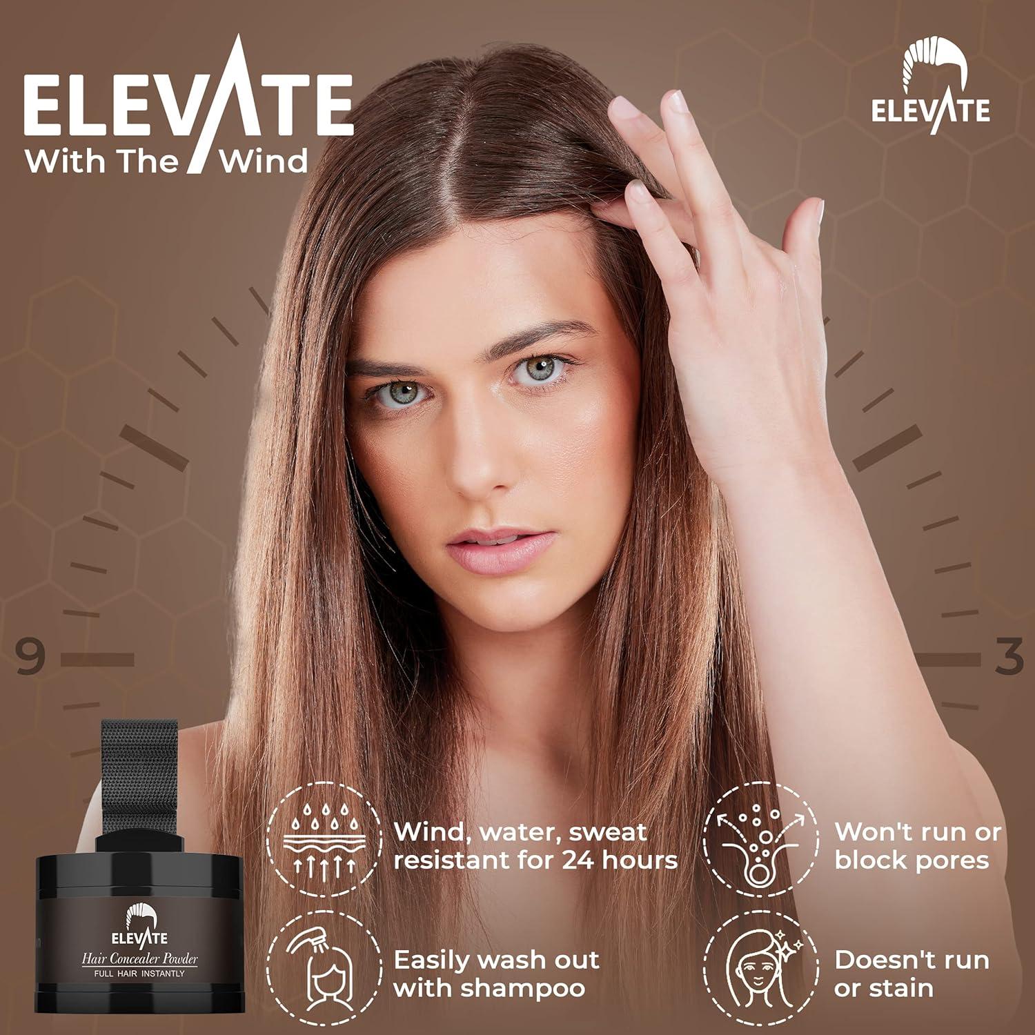 Polvo para Cabello ELEVATE Marrón Medio - Cobertura Instantánea
