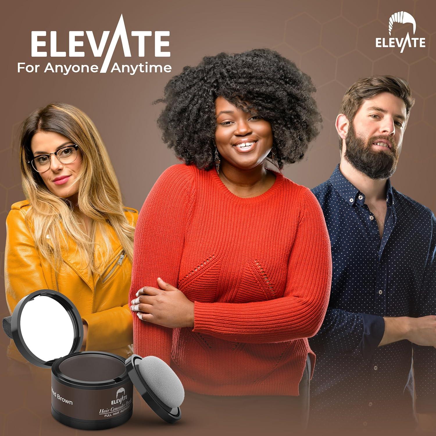 Polvo para Cabello ELEVATE Marrón Medio - Cobertura Instantánea