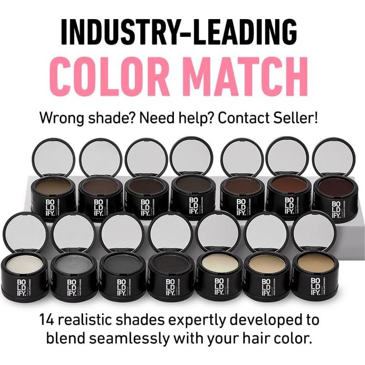 Polvo para Cabello BOLDIFY - Cobertura de Canas y Raíces - 4g