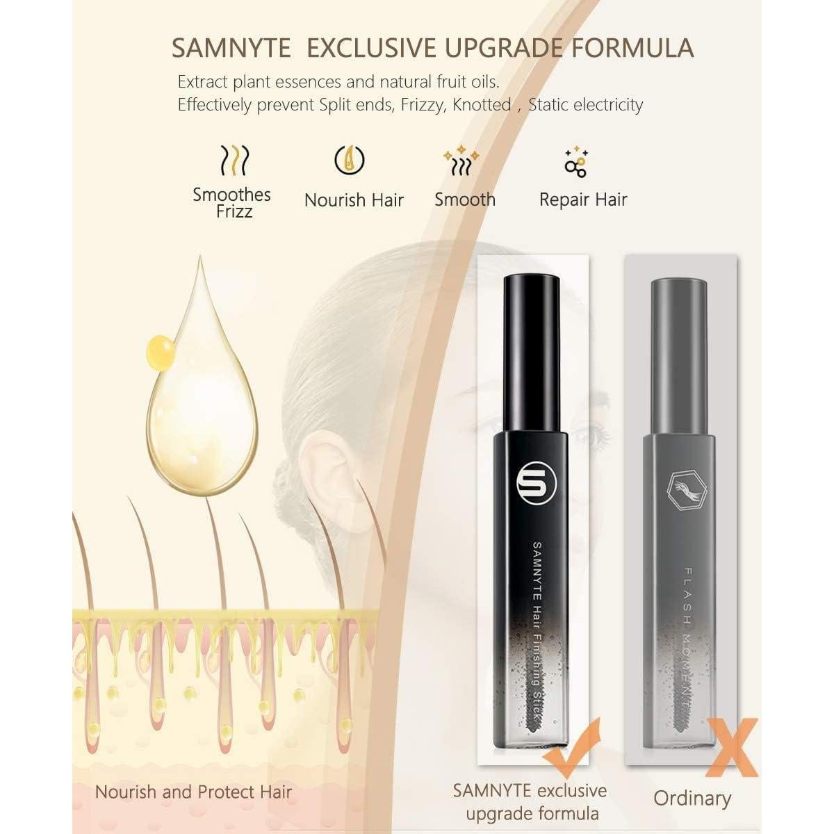 Stick para Dominar Cabello Suelto Samnyte - 20.9 ml x 2