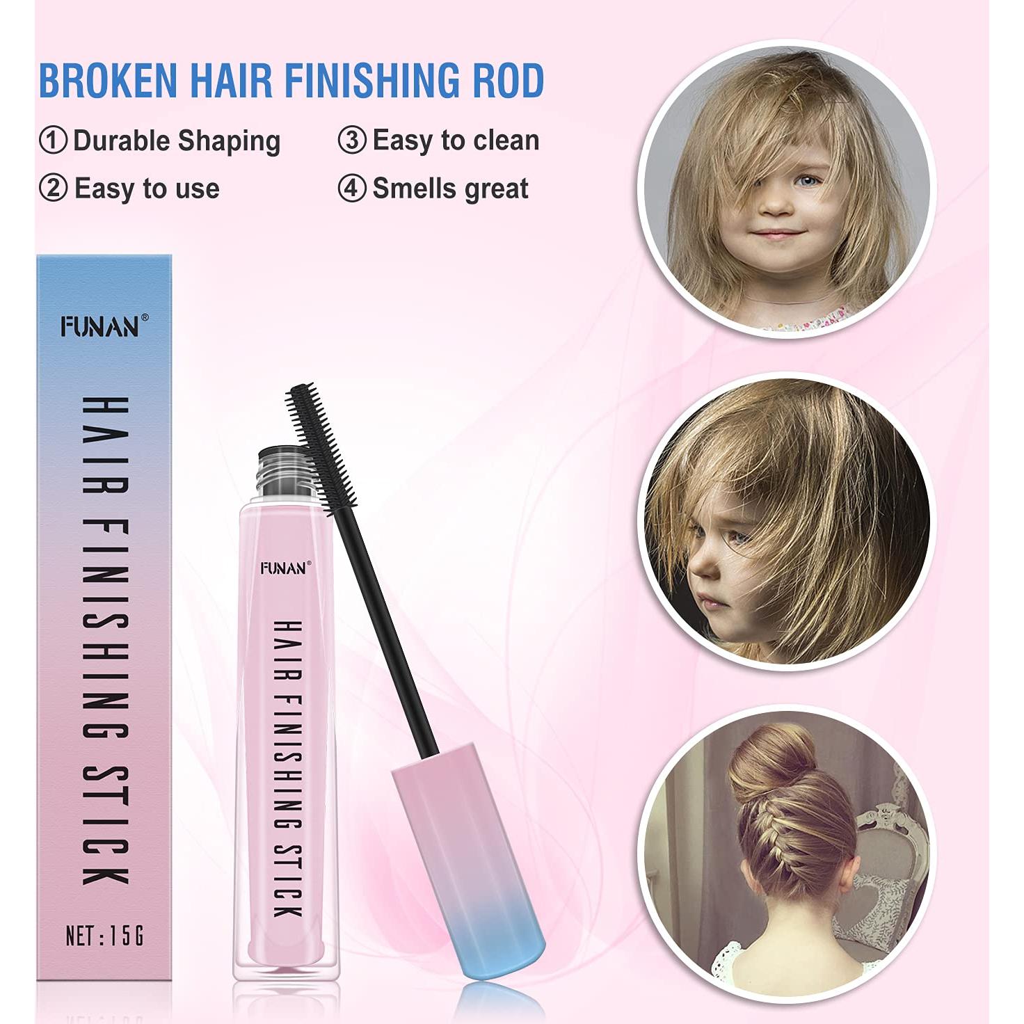 Stick para Terminar el Cabello FUNAN 2 Paquetes 14g Rosa