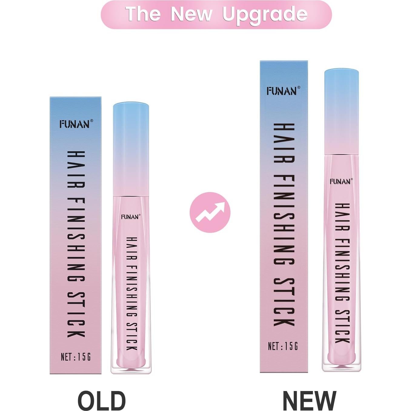 Stick para Terminar el Cabello FUNAN 2 Paquetes 14g Rosa