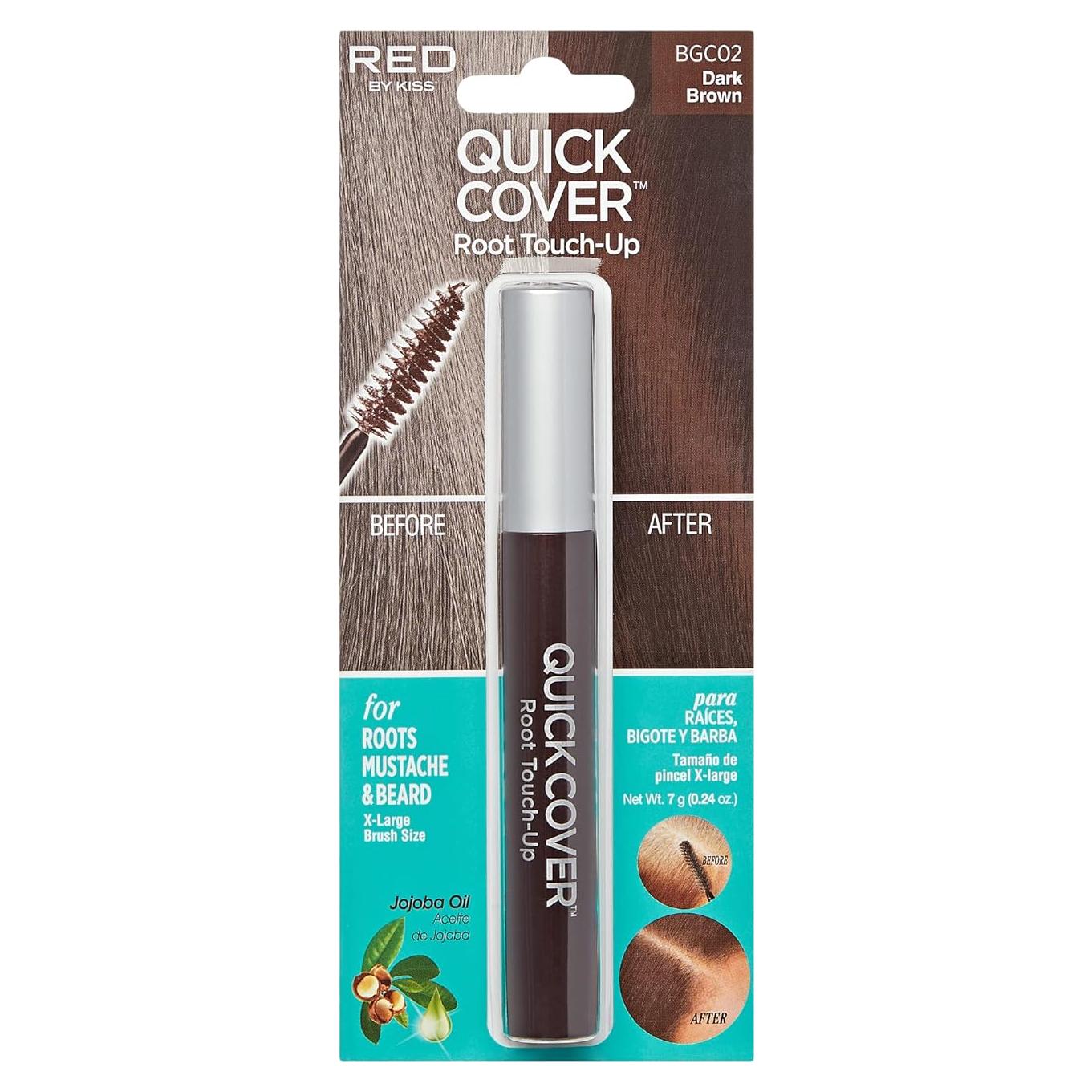 Retoque Rápido de Raíces RED by KISS - Marrón Oscuro, 1 Cuenta