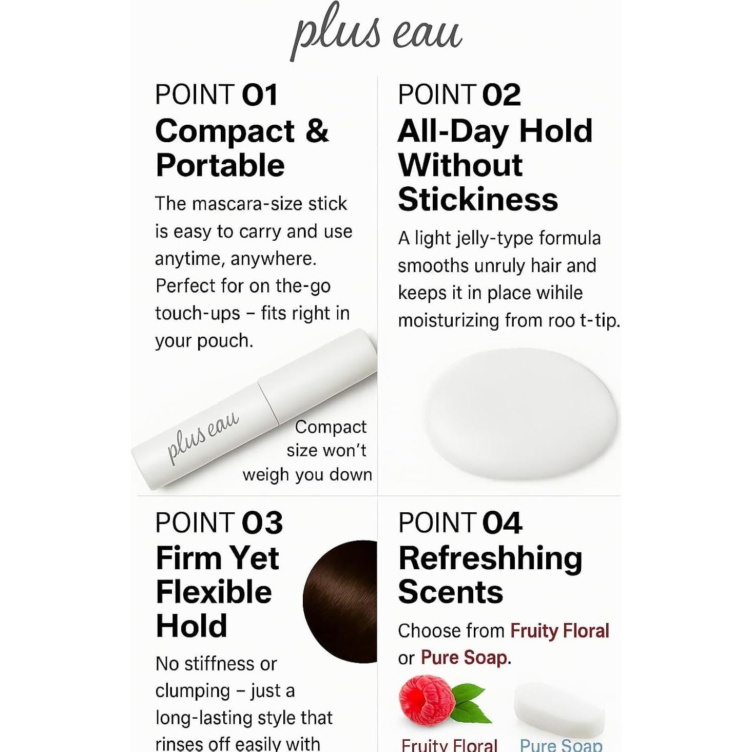 Stick para Terminar el Cabello TADA - 10ml, Fuerte Sujeción, Aroma Floral