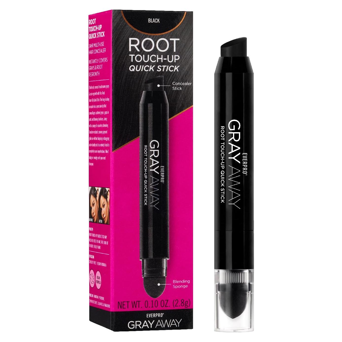 Everpro Gray Away Retoque Raíces Negro 2.83 g Sin Químicos