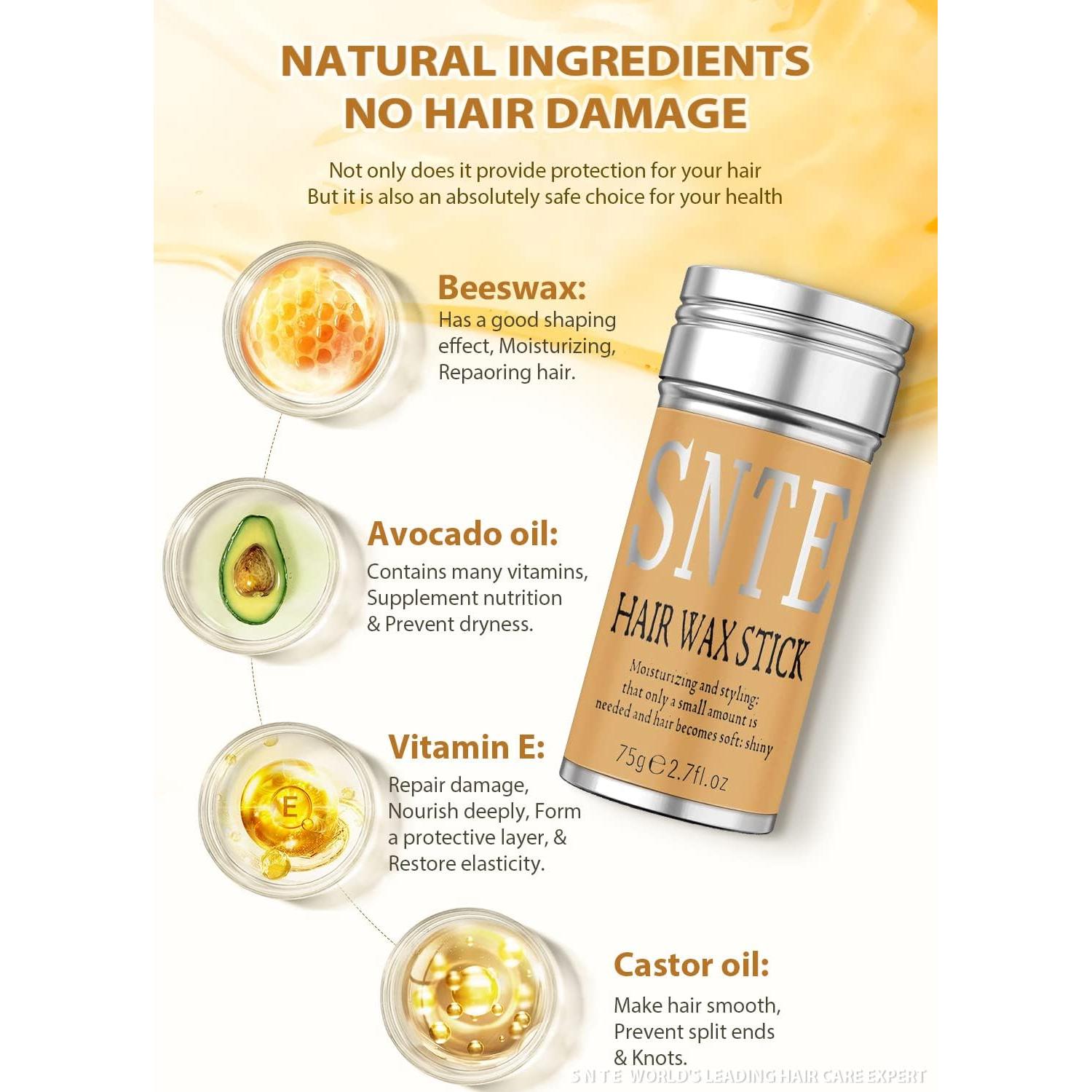 Barra de Cera para Cabello Samnyte - Estilo Duradero 99g