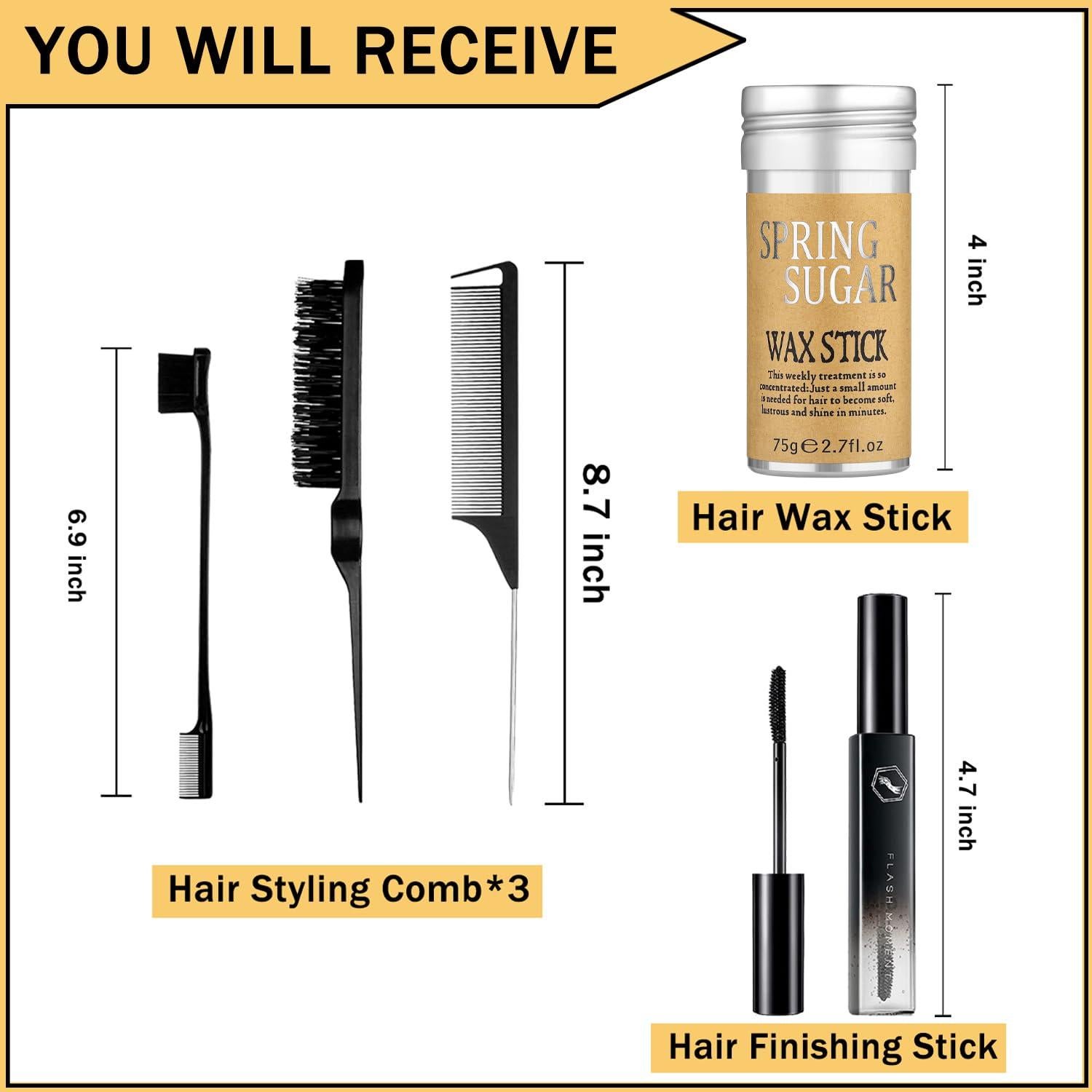 Set de Estilo para Cabello SPRINGSUGAR - Barra de Cera 77.96g