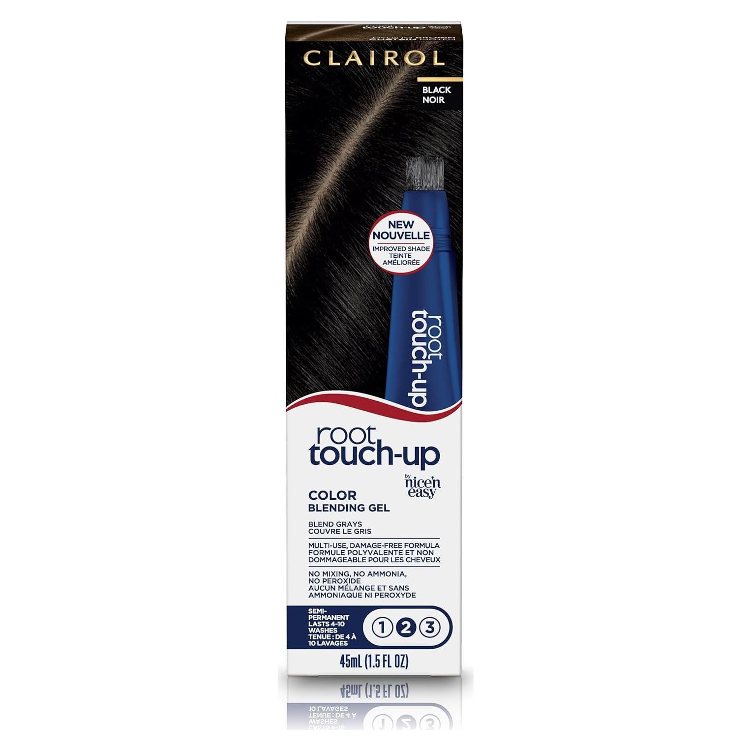 Tinte Semipermanente Clairol 2 Negro para Raíces 44.36 ml