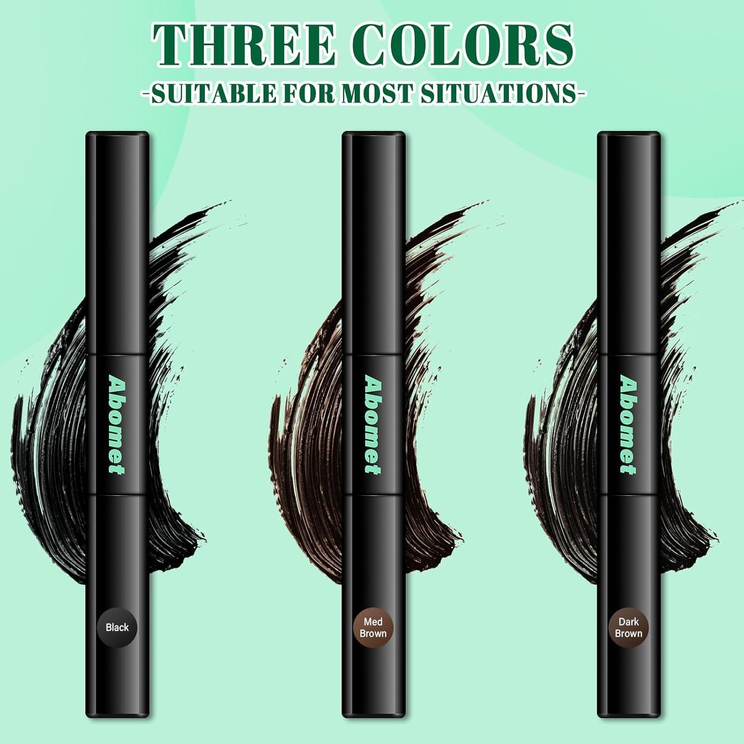 Retoque de Raíces Abomet 7 ML Marrón Medio - Cepillo 2 en 1