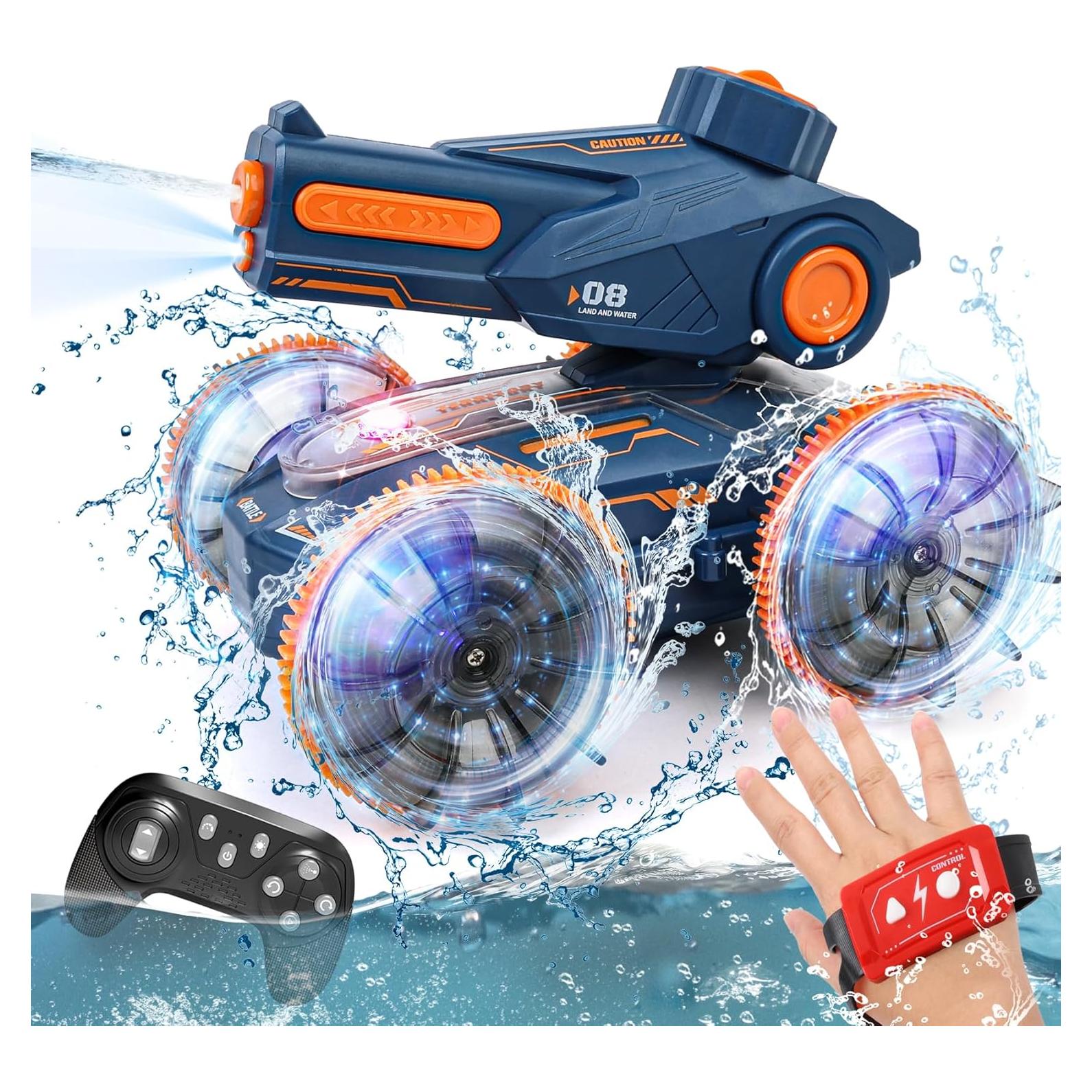 Coche RC Anfibio FUNiOi 1841-1 4WD Impermeable 360°