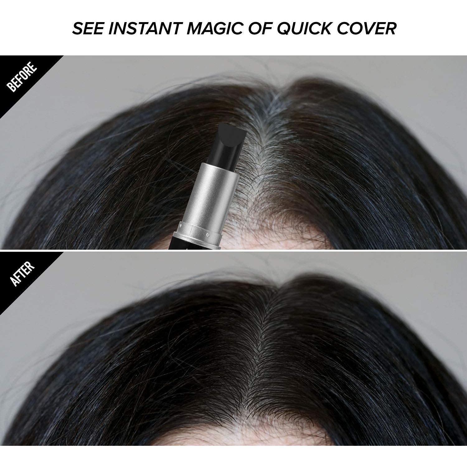 Stick Tapa Raíces Temporal RED by Kiss 2PCS Negro Resistente