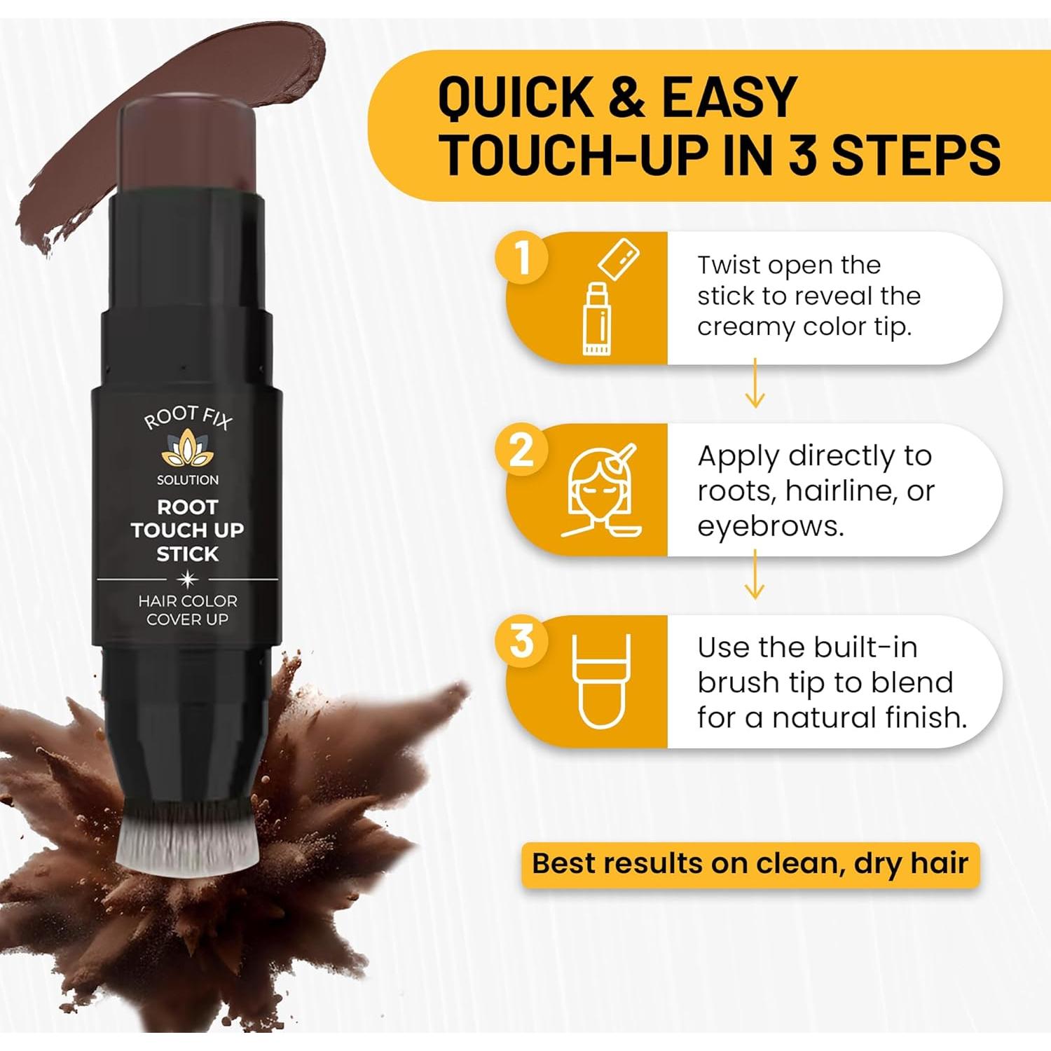 Stick de Color para Raíces Root Fix - Corrector Canas Marrón