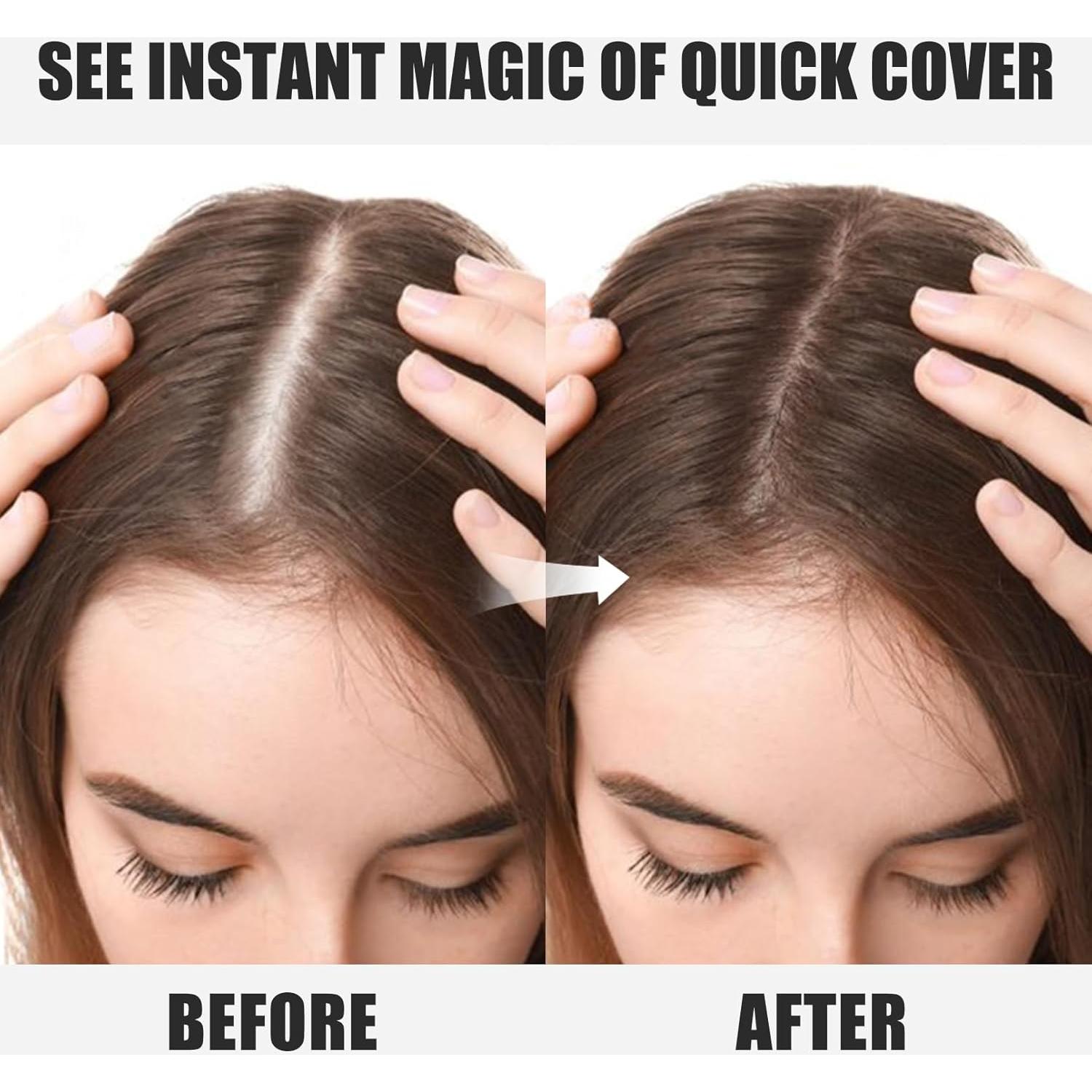 Tinte Corrector Raíces Cabello Canoso VOLLUCK 6.8 ml Marrón Claro