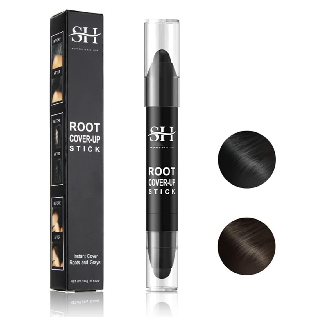 Tinte Retoque Gowwim Marrón Oscuro 13x2cm para Raíces y Canas