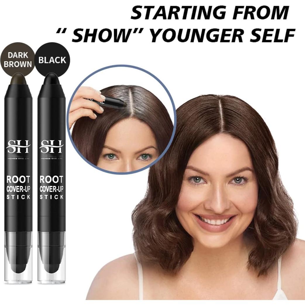 Tinte Retoque Gowwim Marrón Oscuro 13x2cm para Raíces y Canas