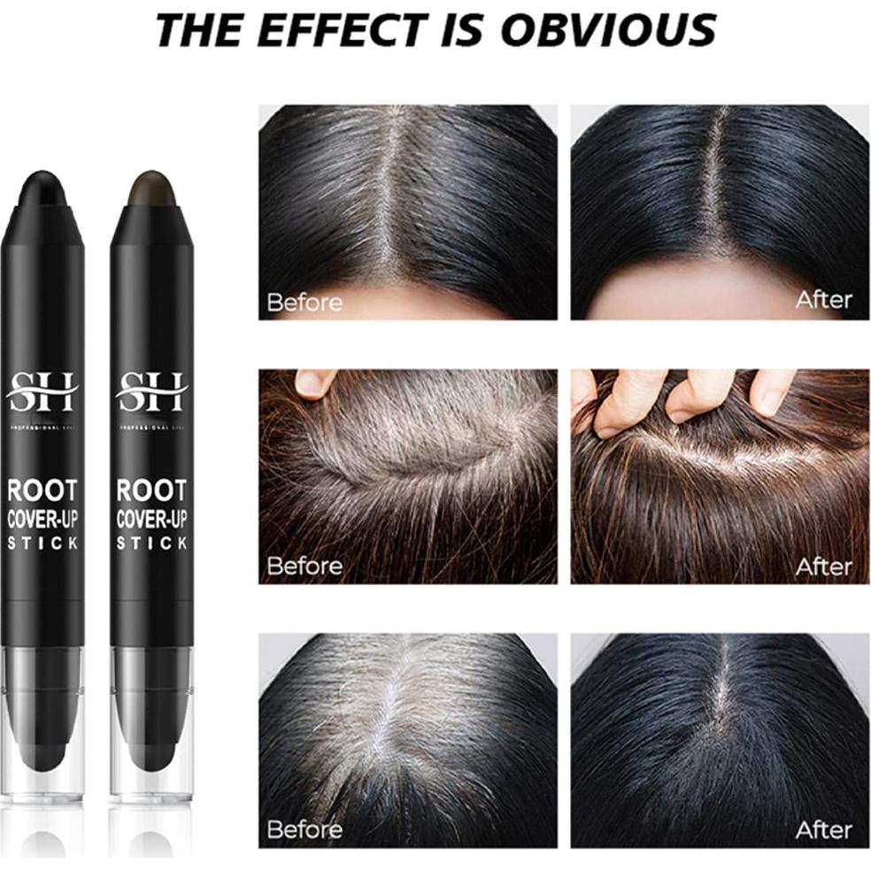 Tinte Retoque Gowwim Marrón Oscuro 13x2cm para Raíces y Canas