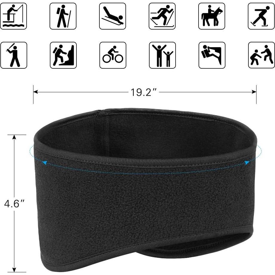 Banda Deportiva Unisex Komake para Correr y Yoga - Forro Polar