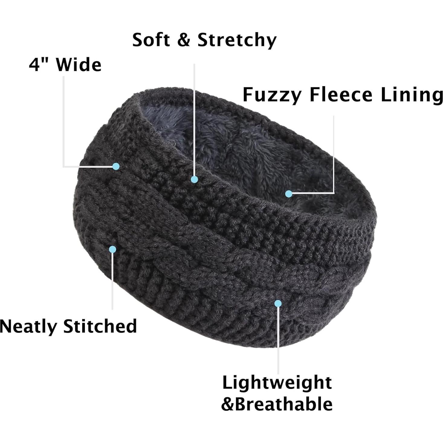 Diadema de Invierno Huachi para Mujeres - Set de 3 Colores