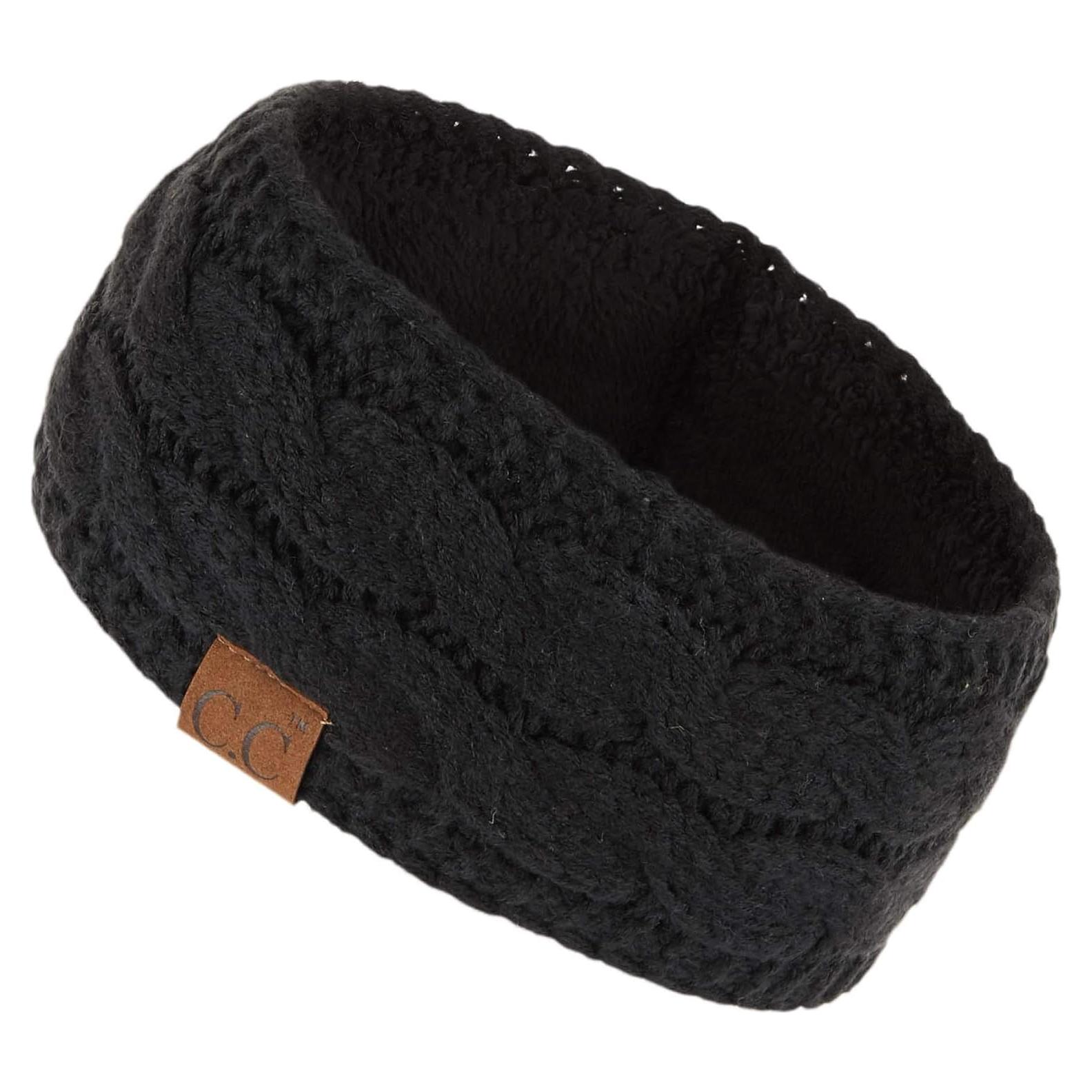 C.C Banda de Cabeza de Felpa Gruesa para Damas - Talla Única