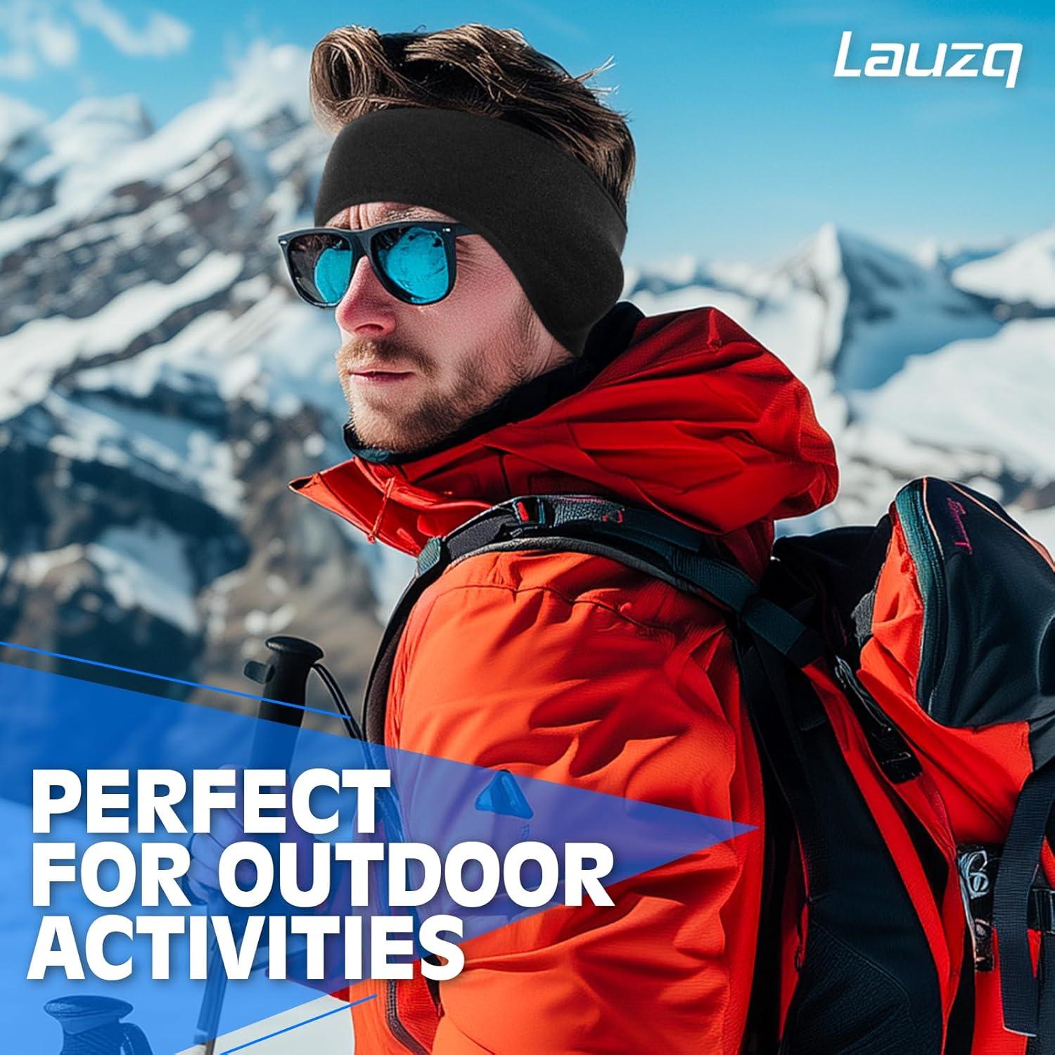 Calentadores de Oídos Lauzq de Forro Polar Térmico - Negro