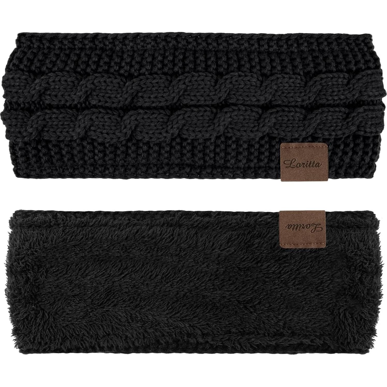 Diademas de Invierno Loritta 4 Pack Fleece Suave para Mujeres