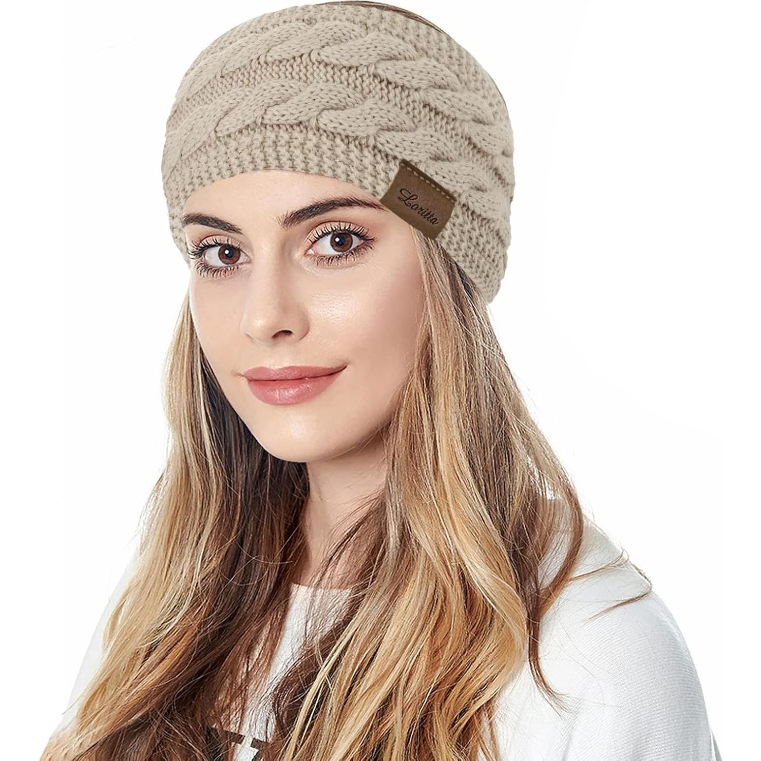 Diademas de Invierno Loritta 4 Pack Fleece Suave para Mujeres