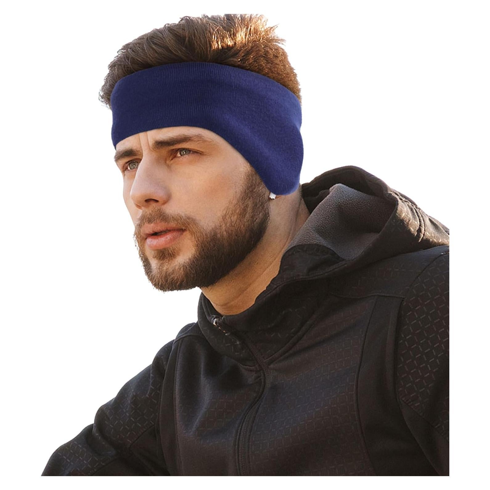 Calentadores de Oídos WTACTFUL Doble Capa Invierno Azul