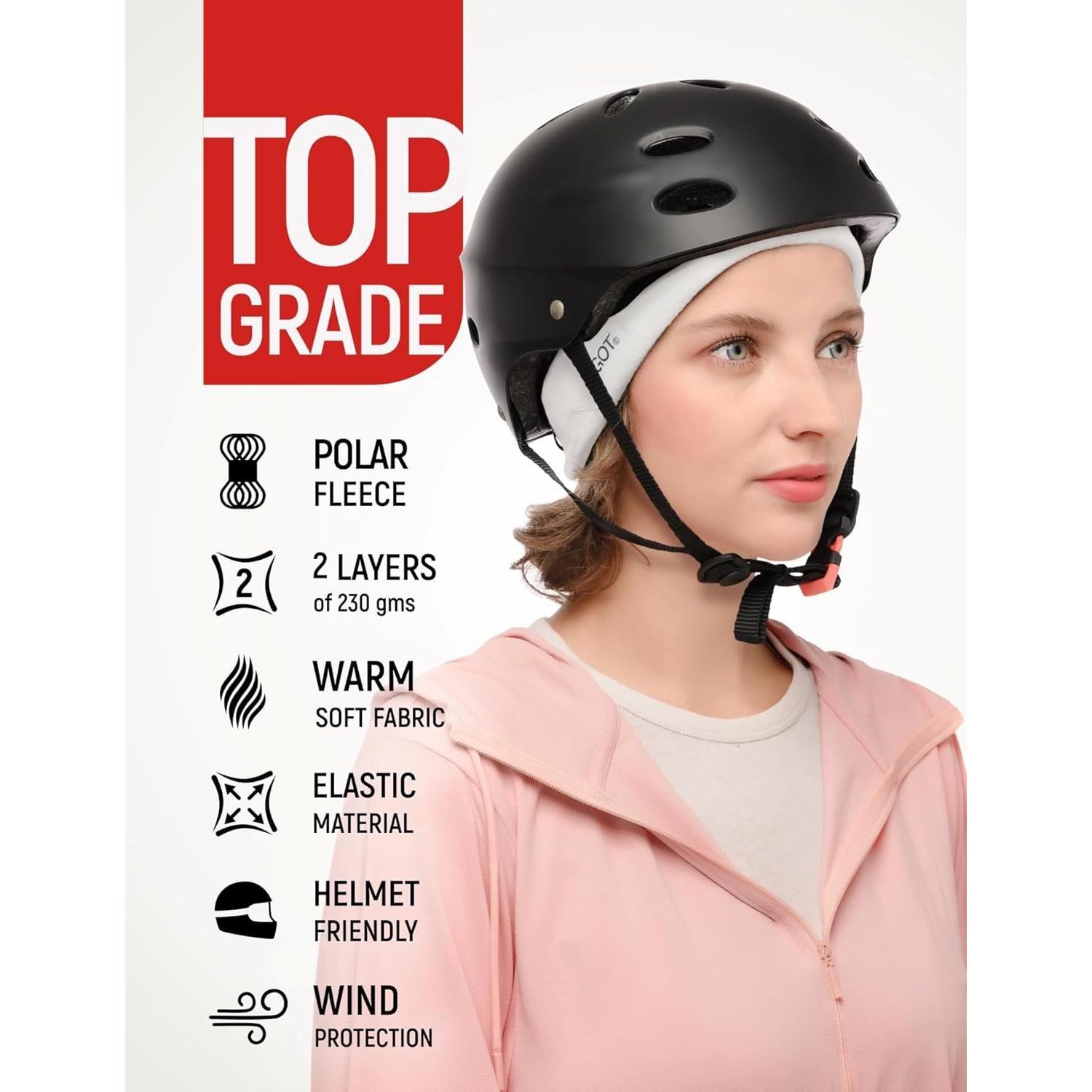 Banda Calentadora de Orejas GOT Sports para Mujeres - Forro Polar Blanco