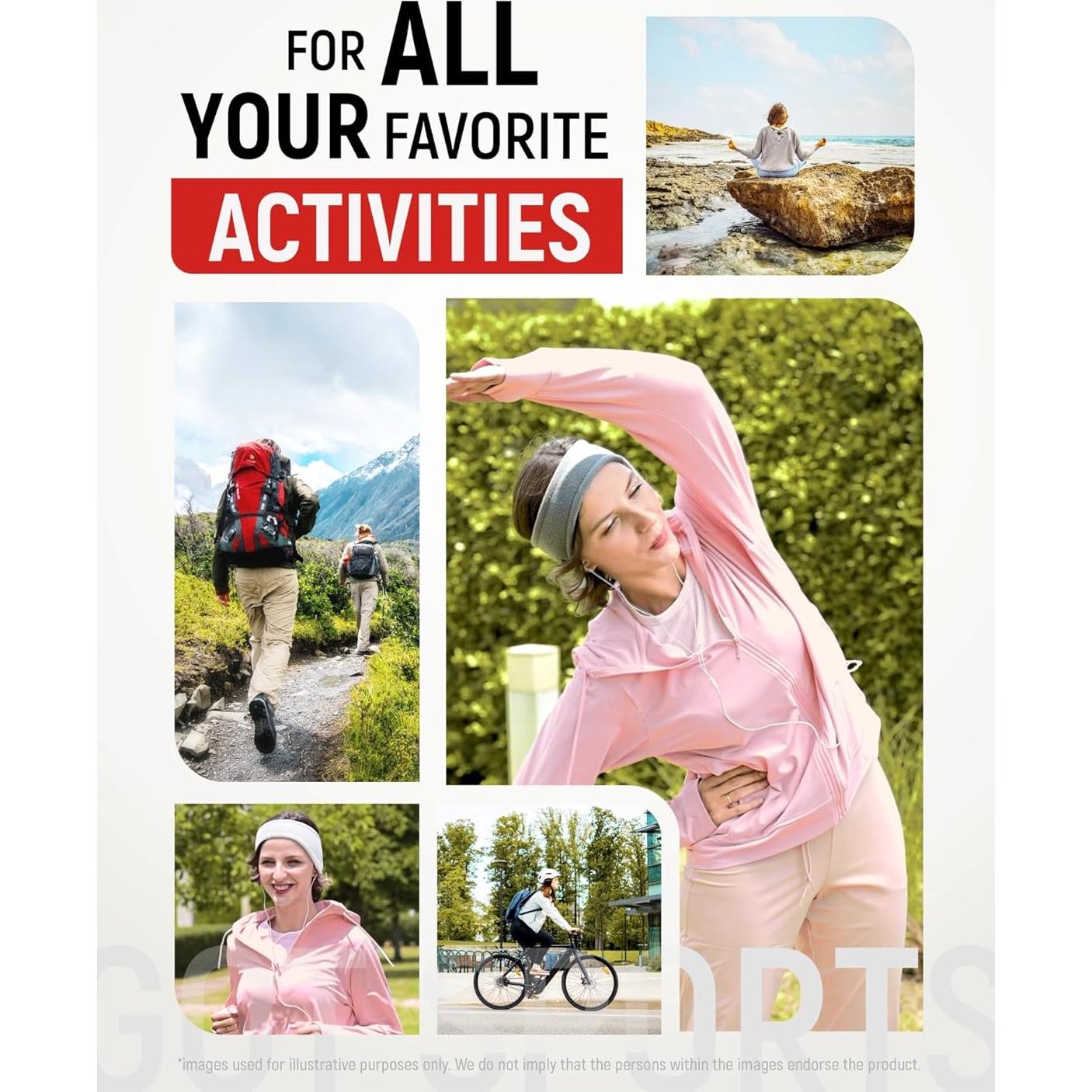 Banda Calentadora de Orejas GOT Sports para Mujeres - Forro Polar Blanco