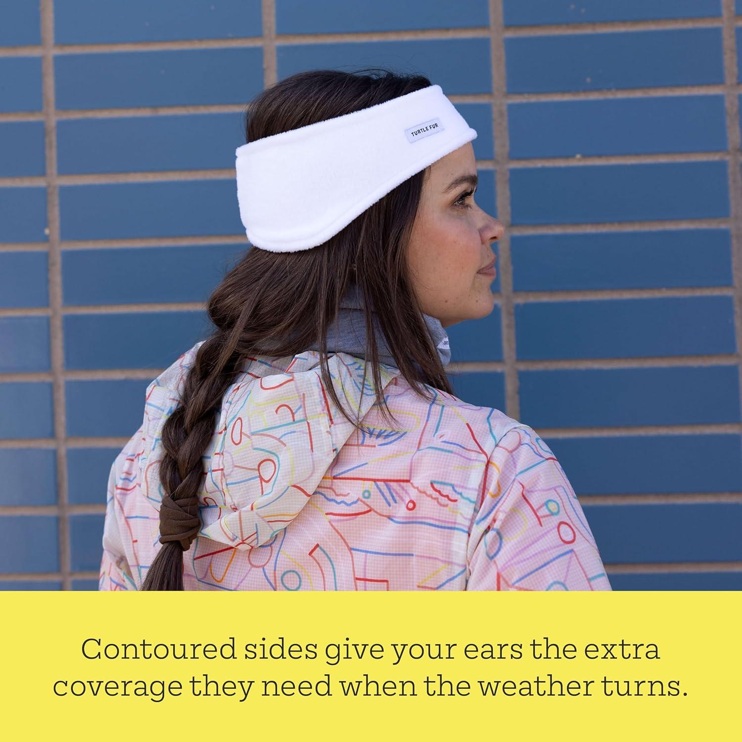 Banda Caliente para Cabeza Turtle Fur Negra - Doble Capa, Unisex