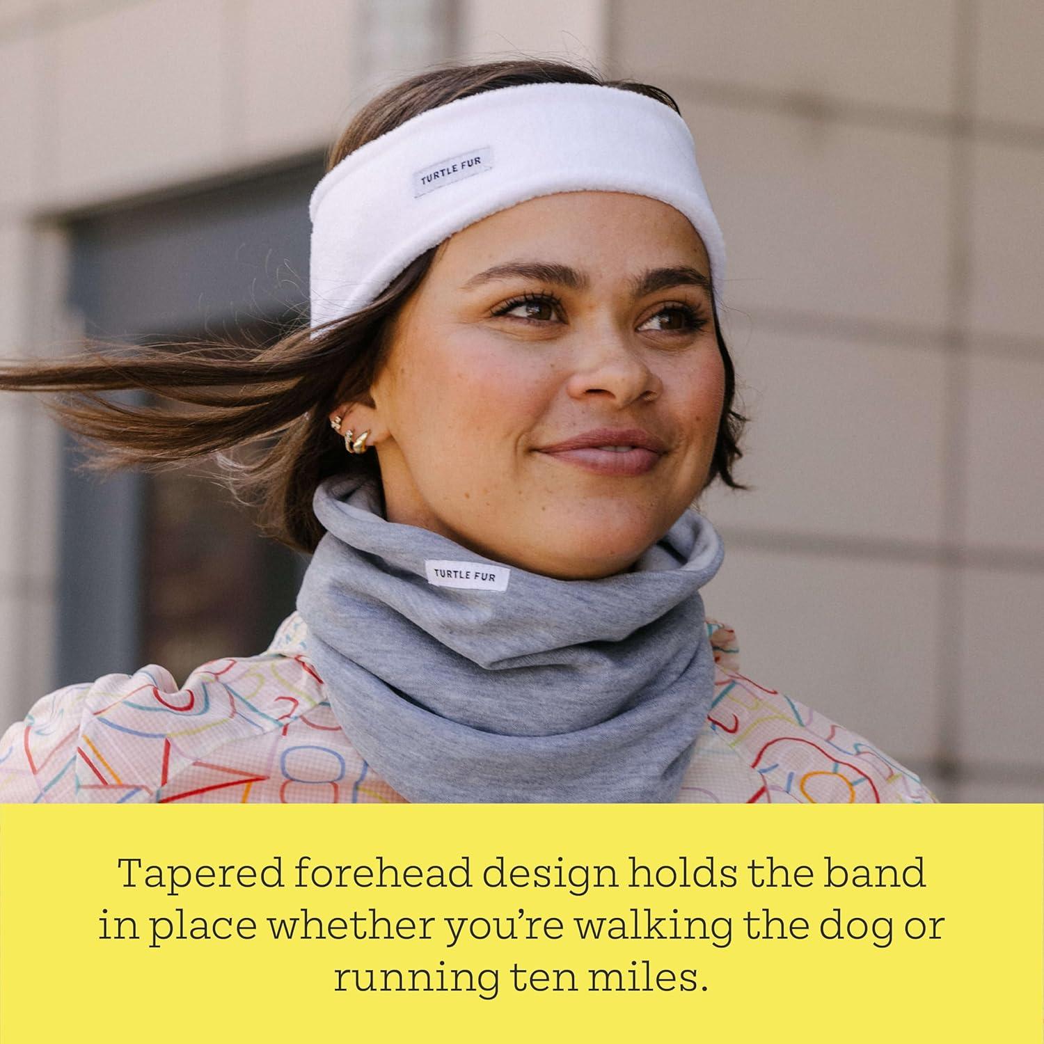 Banda Caliente para Cabeza Turtle Fur Negra - Doble Capa, Unisex