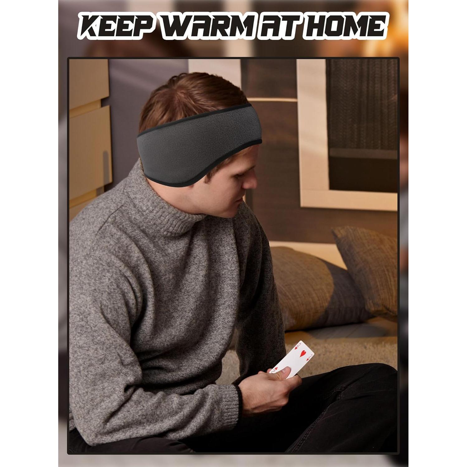 BBTO 3 Pcs Diademas de Forro Polar para Invierno Unisex