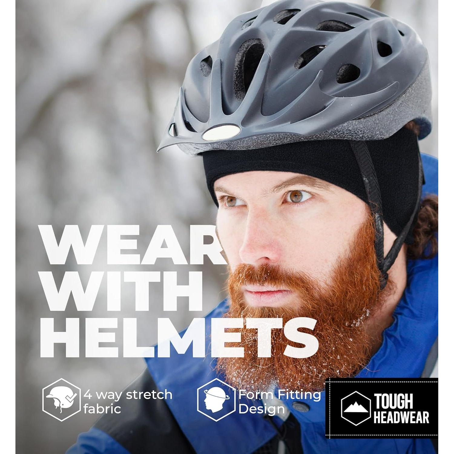 Cinta para la cabeza Tough Headwear de forro polar negra