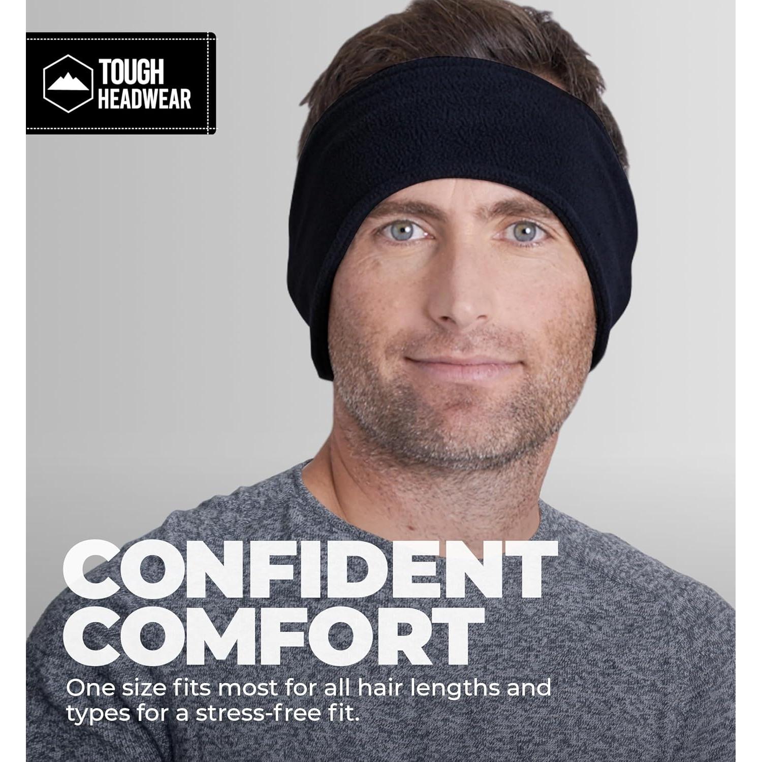 Cinta para la cabeza Tough Headwear de forro polar negra