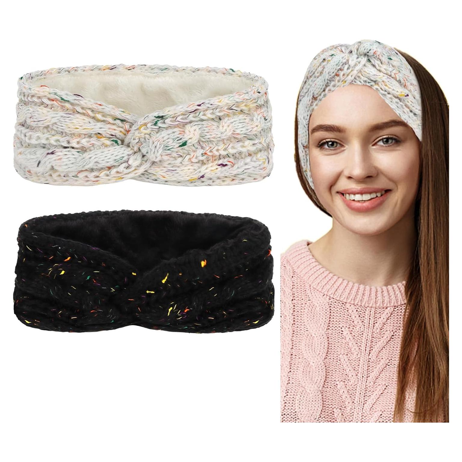 Diademas de Invierno CAVETEE 2 Piezas Calentadores de Oídos