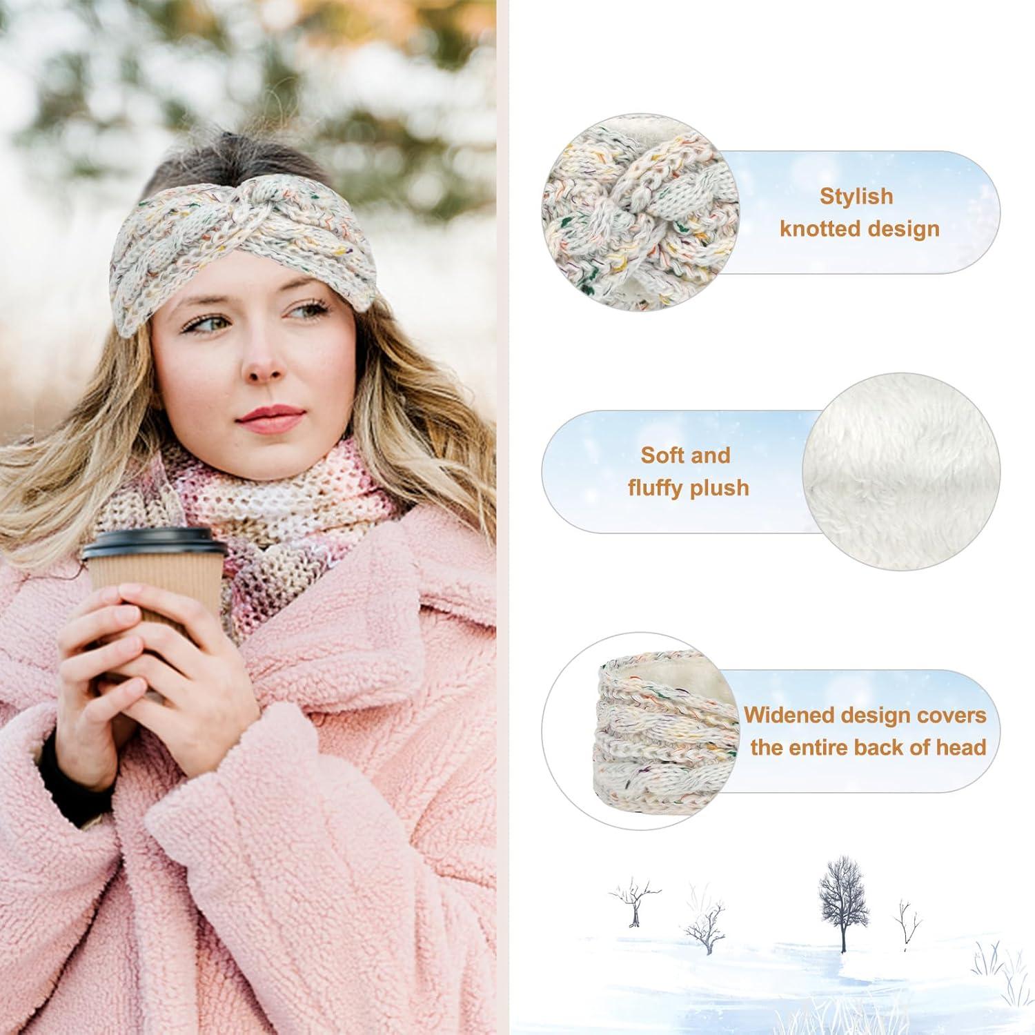 Diademas de Invierno CAVETEE 2 Piezas Calentadores de Oídos