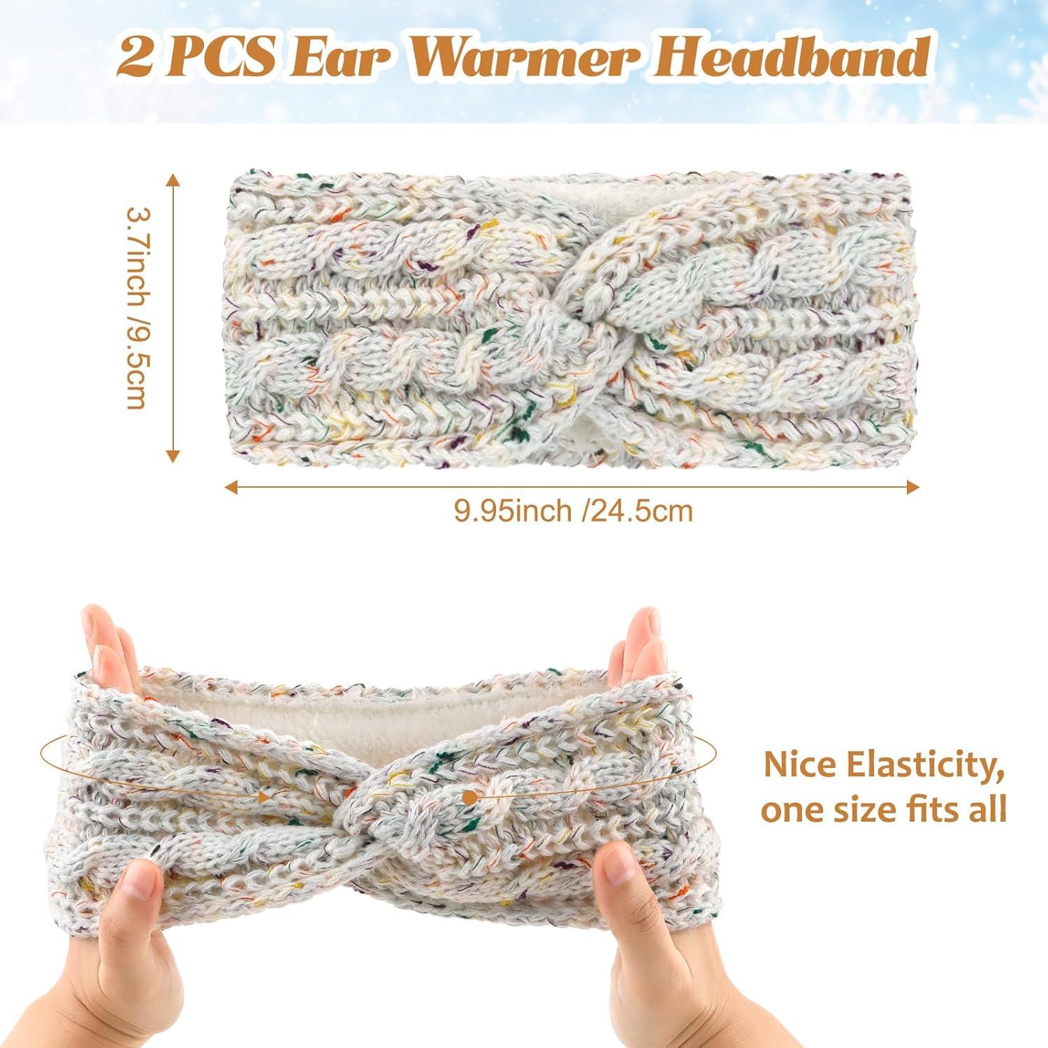 Diademas de Invierno CAVETEE 2 Piezas Calentadores de Oídos